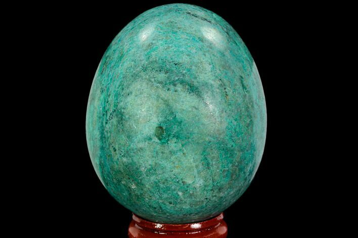 Polished Chrysocolla & Malachite Egg - Peru #108805